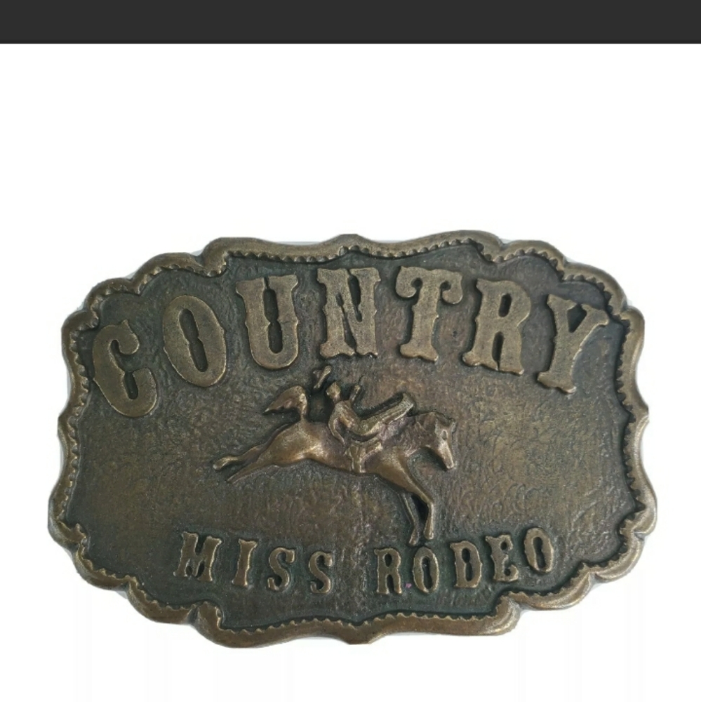 Country Miss Rodeo Unisex Belt Buckle